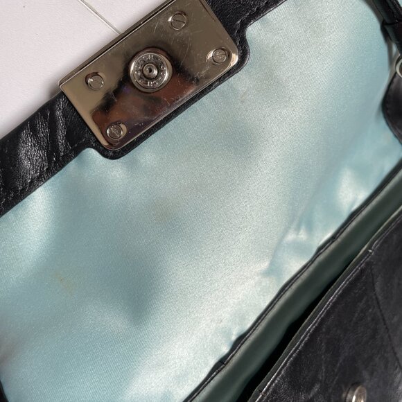 Coach Leather Crossbody Purse with Light Blue Silk Lining - Picture 6 of 6